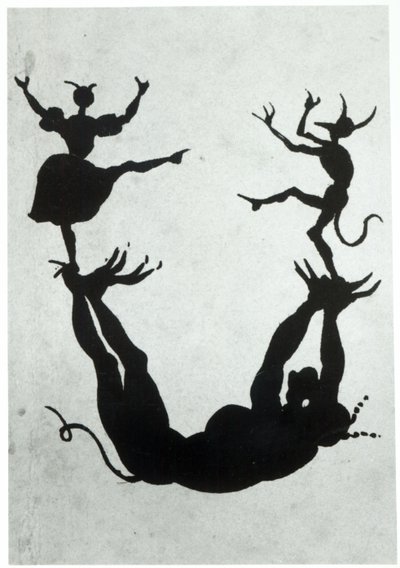 Devilish Alphabet, engraved by Delannois, 1825 (detail) by Delaporte